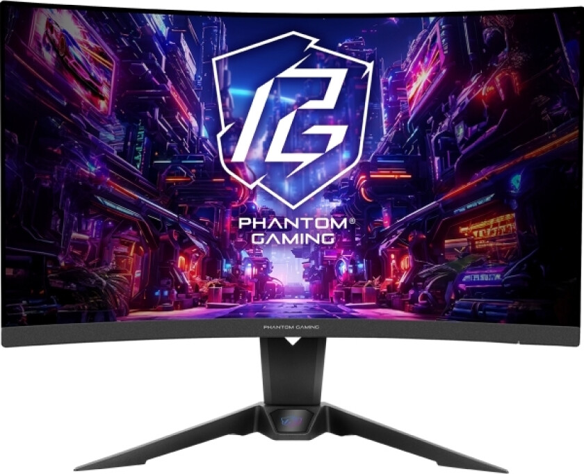 Asrock 27" Buet Spillskjerm Pg27qrt2a 2Xhdmi Dp-Høyttalere 2X2w