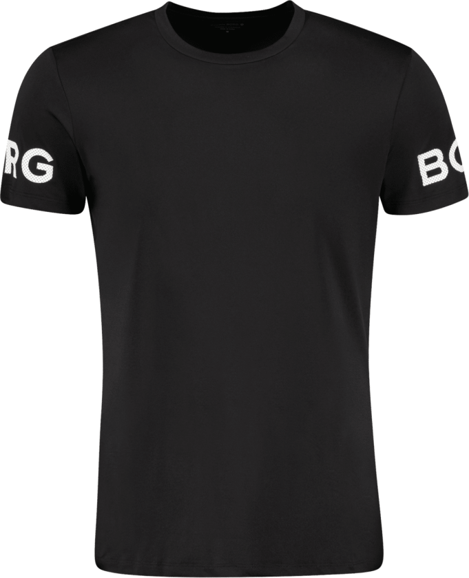 Borg T-Shirt, treningstrøye, herre Black Beauty
