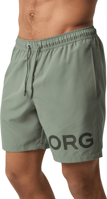 Borg Swim Shorts, badeshorts, herre Agave Green