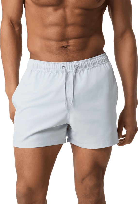 Borg Solid Swim Shorts, badeshorts, herre GRAY DAWN