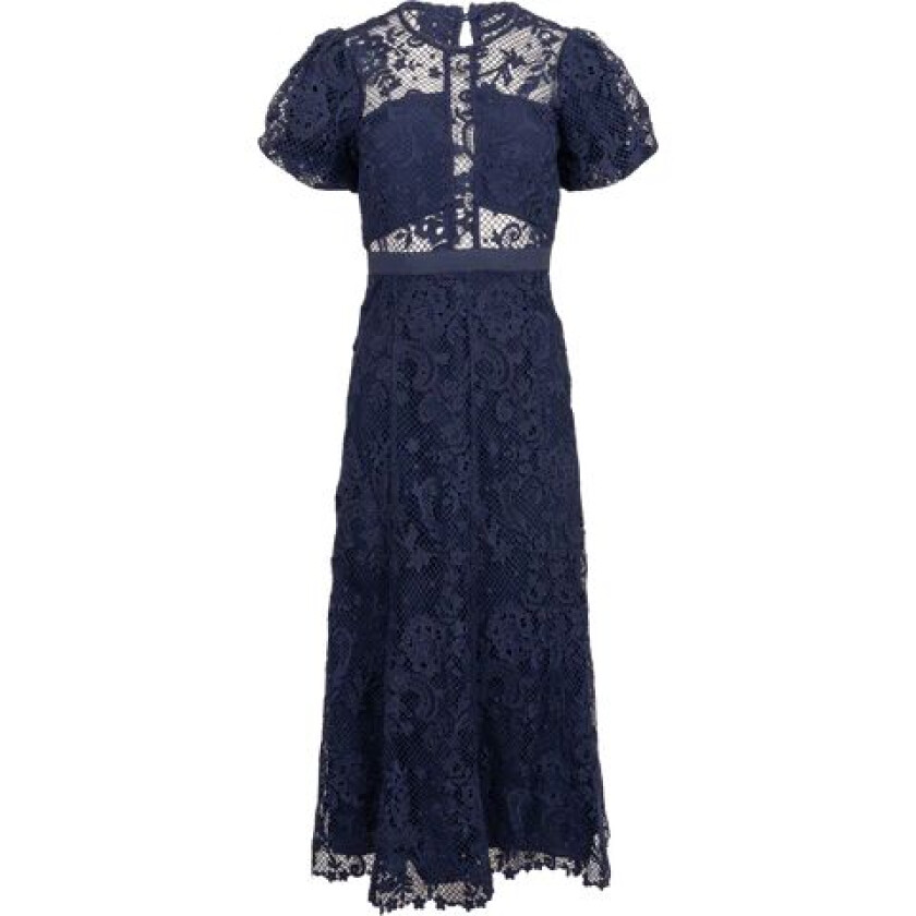 Lace Midi Dress - Navy 34