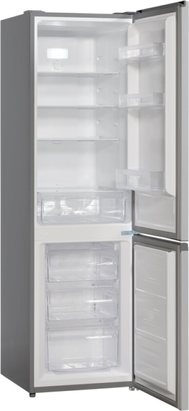 Cbf253nfxe - Kjøleskap/Fryser - Bunnfryser - Bredde: 54.5 Cm - Dybde: 60 Cm - Høyde: 181 Cm - 253 Liter - Klasse E - Rustfritt Stål