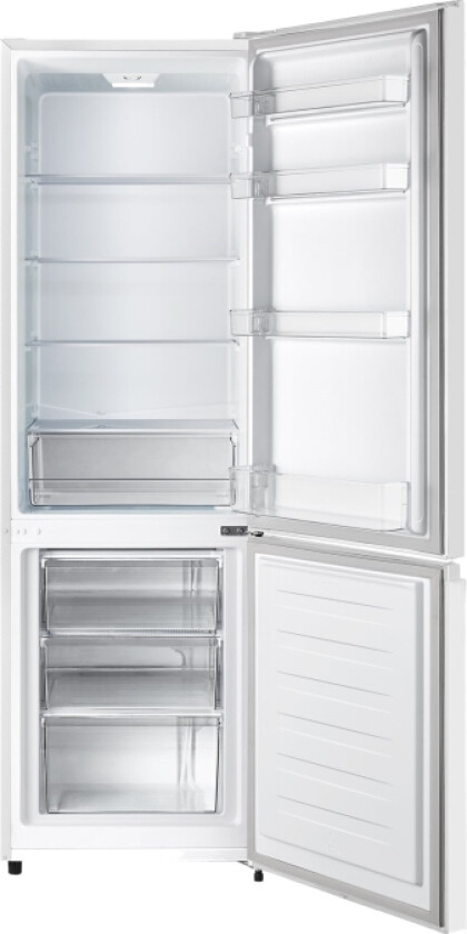 Cbf269we - Kjøleskap/Fryser - Bunnfryser - Bredde: 55 Cm - Dybde: 55.8 Cm - Høyde: 180 Cm - 269 Liter - Klasse E - Hvit
