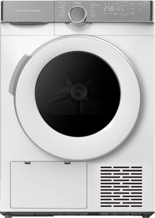 Tdh8wa3 - Tørker - Nisje - Bredde: 60 Cm - Dybde: 63 Cm - Høyde: 86 Cm - Frontileggelse - Hvit