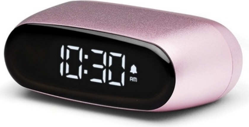 Minut, Digital Vekkerklokke, Oval, Rosa, Lcd, Batteri, 5 V