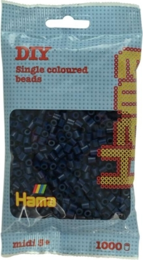 Hama Midi Perler 1000Stk Midnatsblå