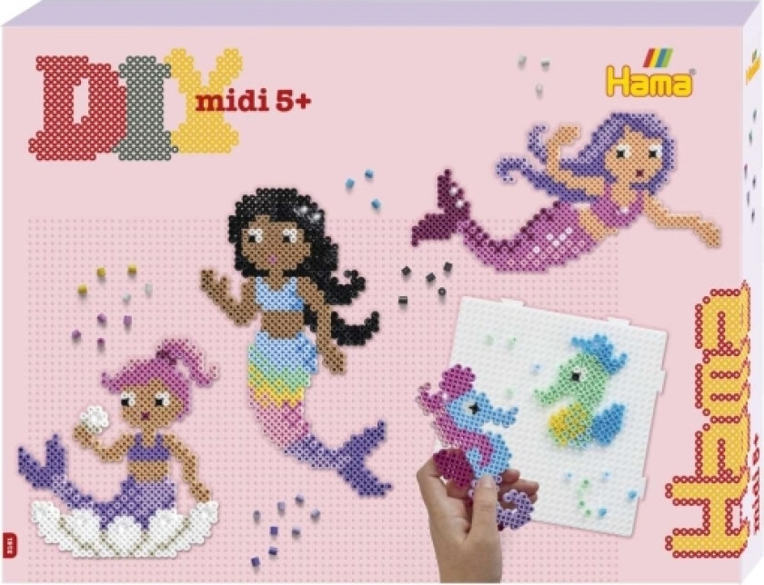 Hama Midi Gaveæske Havfruer, Ny 2025