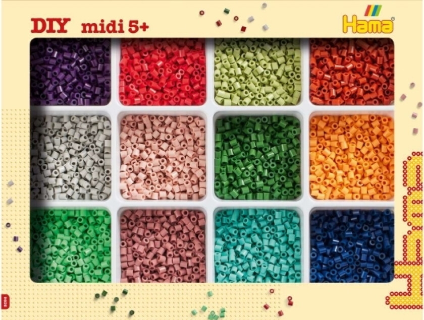 Hama Midi Beads And Storage, New 2025
