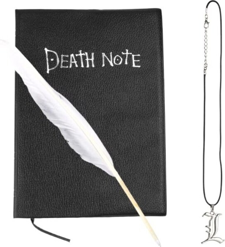 Death Note Notatbok, Anime-tema Death Note med Halskjede og Fjær