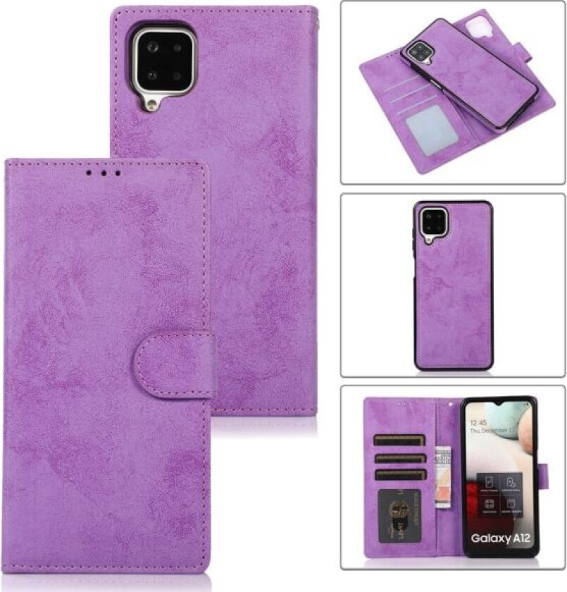 Samsung Galaxy A42 - Etui Plus Deksel (2 i 1) med Lommebok Lila