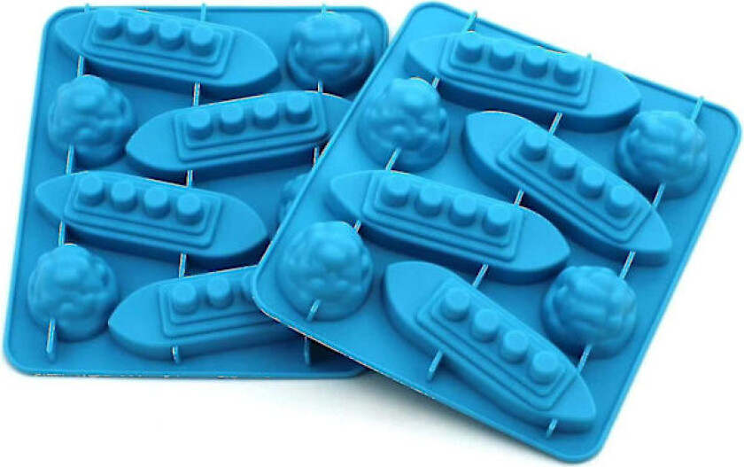 2 Titanic Isbiter, Fleksibel Silikon, For Ferier, Kalde Drikker, Cocktails Og Sjokolade; Uten BPA, Slitesterk Og Vaskbar I Oppvaskmaskin