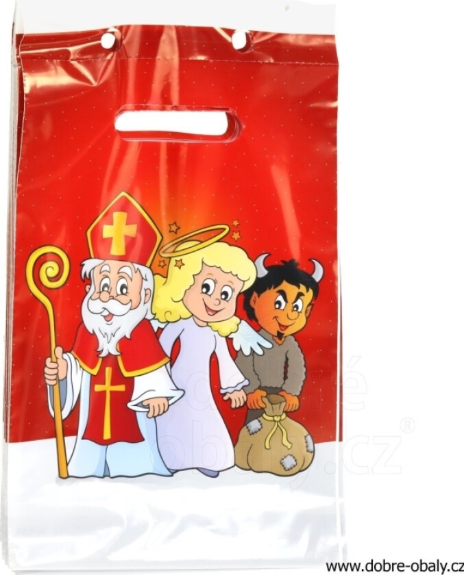 Mfp Papir Gavepose Santa Santa S Mønster 19 20X30x8 5252558