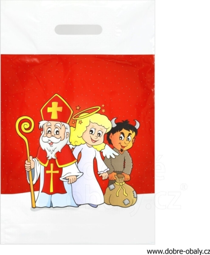 Mfp Papir Gavepose Santa Santa L Mønster 19 29X46x8 5252560