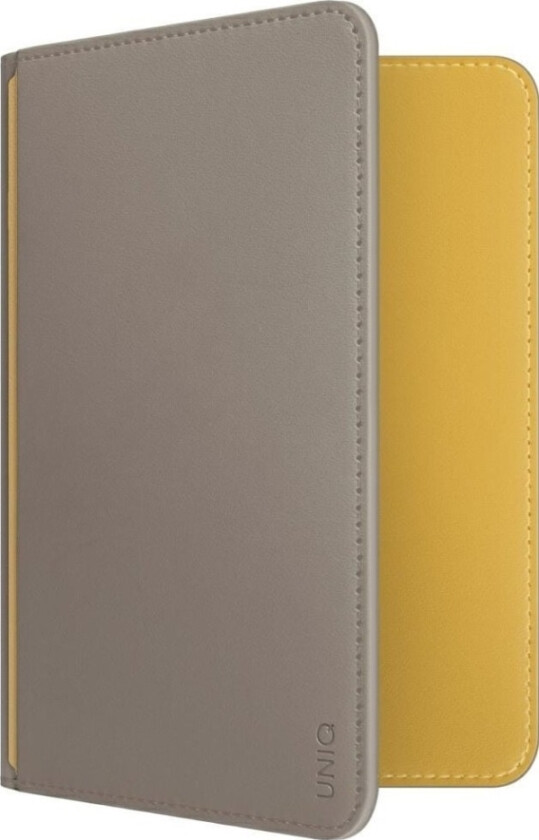 Belmont Passport Case Rfid Blocking Gray/Yellow