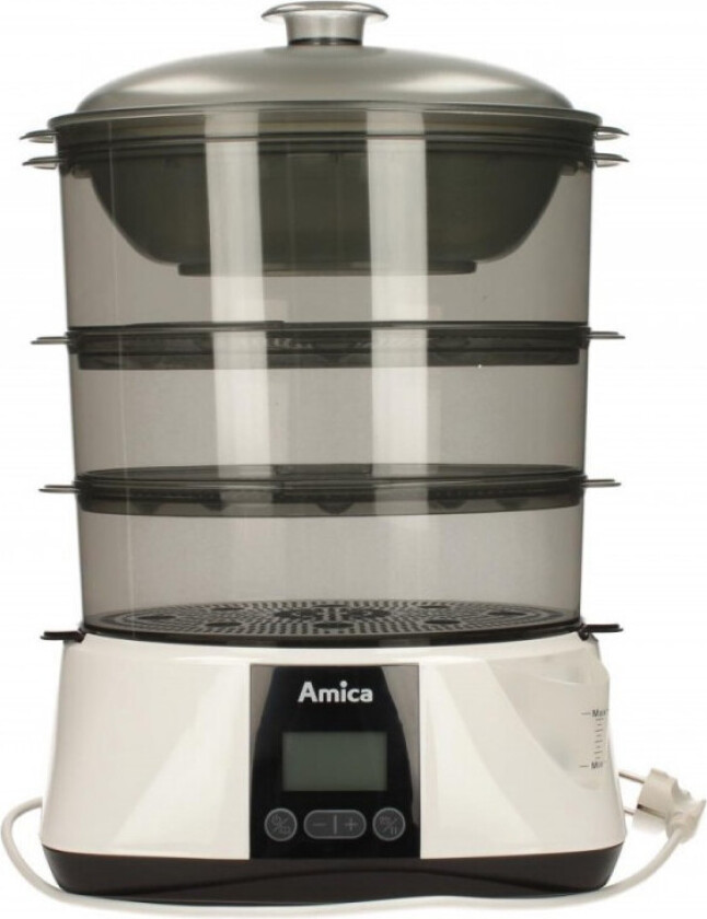 PT 3011 dampkoker 3 kurver Benkeplate 900 W Hvit