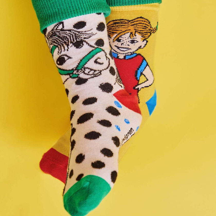 Sokker 2-Pakk, Hvit/gul, 31-34 - Sokker - Bomull,Elastan,Polyamid