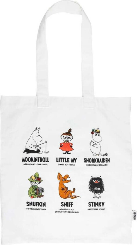Karakter Øko Stoffveske, Hvit - Tøyposer & strandvesker - Bomull,Polyester