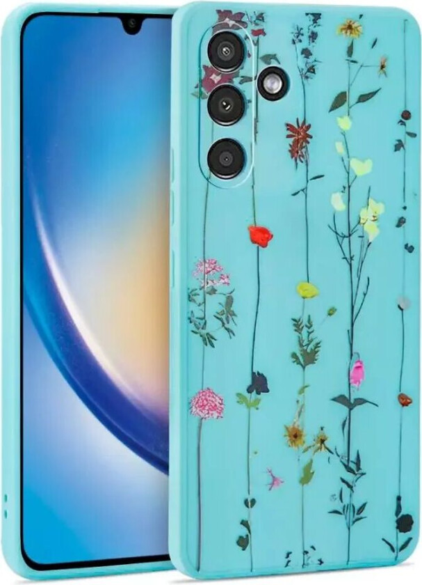Tech-Protect Samsung Galaxy A34 (5G) Tech-Protect Fleksibelt Plast Deksel - Garden Blue