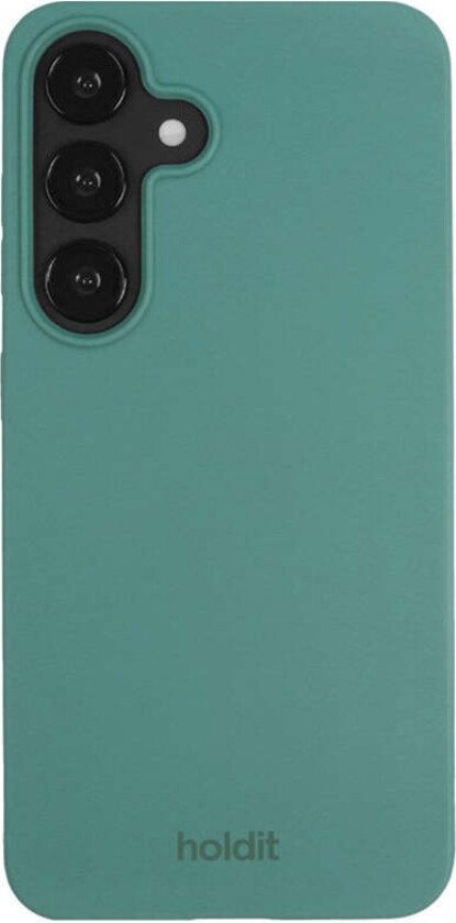 Samsung Galaxy S25 Soft Touch Silikon Deksel - Moss Green