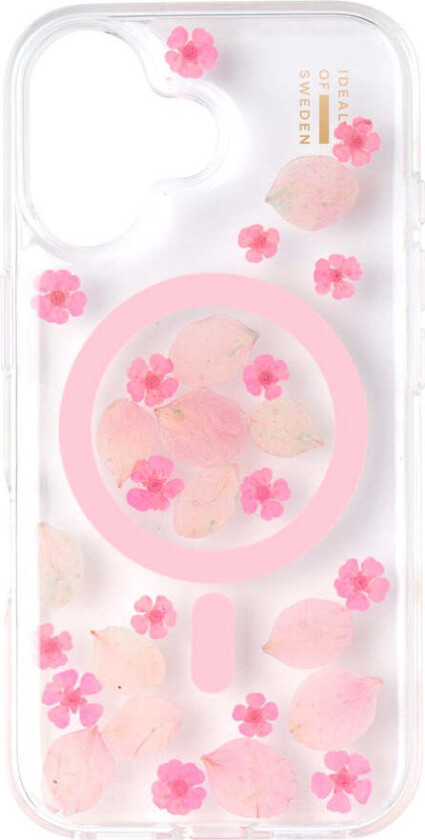iDeal Of Sweden iPhone 16 Clear Case - MagSafe Kompatibel - Cherry Blossom