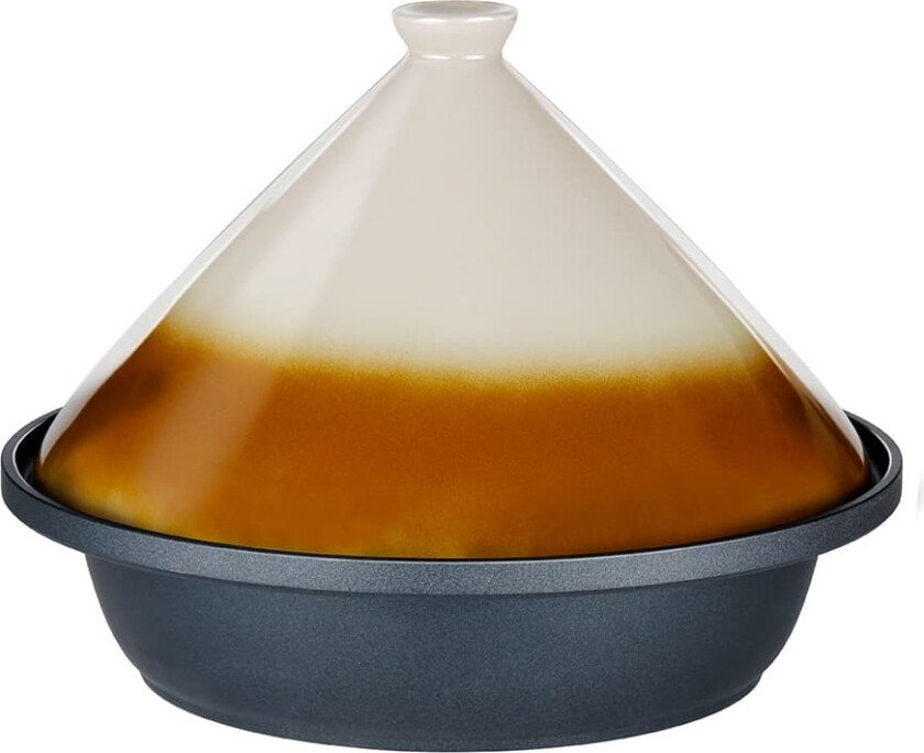 Tajine-/taginepanne med keramisk lokk, 2,5 liter og 30 cm i diameter