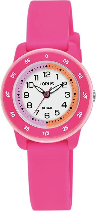 Barneklokke med rosa gummirem