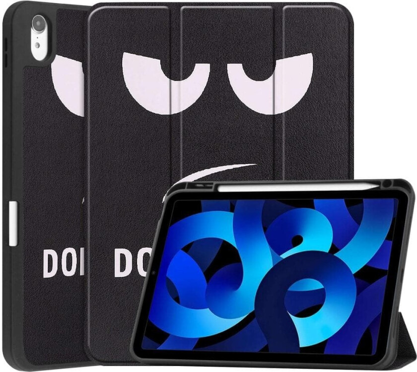 Apple iPad 10.9 2022 Trippeldeksel med smal passform Pennholder - Ikke rør meg