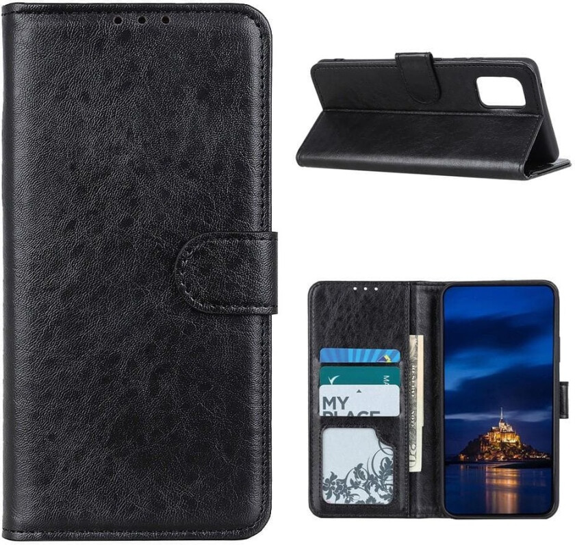 Samsung Galaxy A02s Lommebok-deksel - Svart