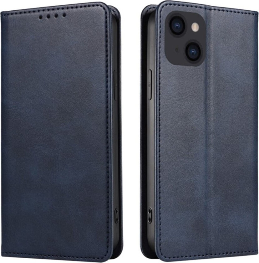 Lommebokstativ Telefondeksel til iPhone 15 Plus - Blå