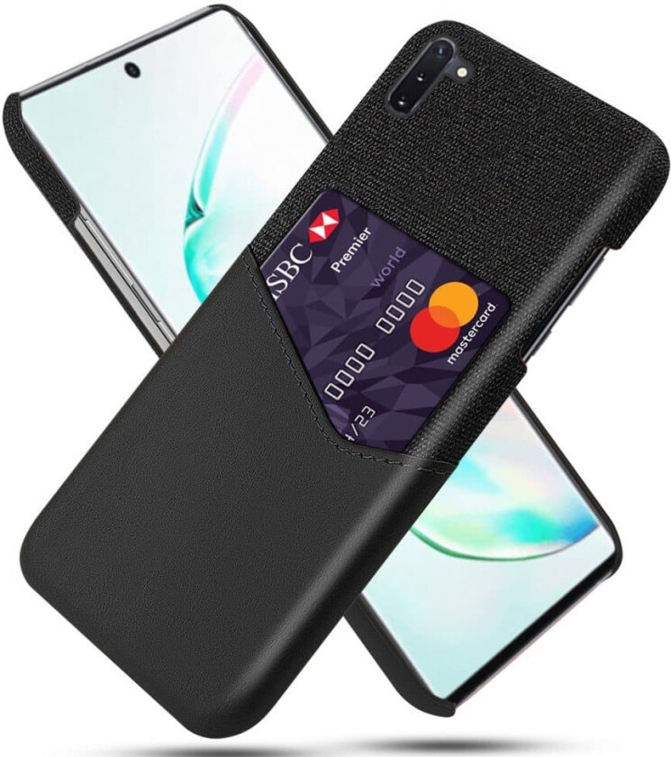 KSQ Samsung Galaxy Note 10 Deksel Med Kortspor - Svart