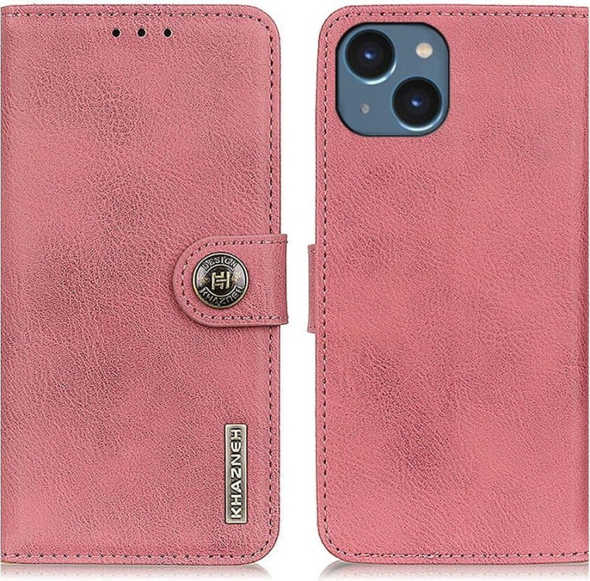KHAZNEH iPhone 15 Lommebok-deksel - Rosa