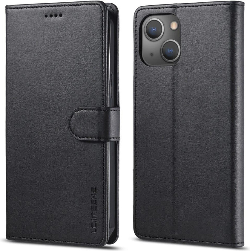 LC.IMEEKE Lommebok-deksel til iPhone 15 - Svart