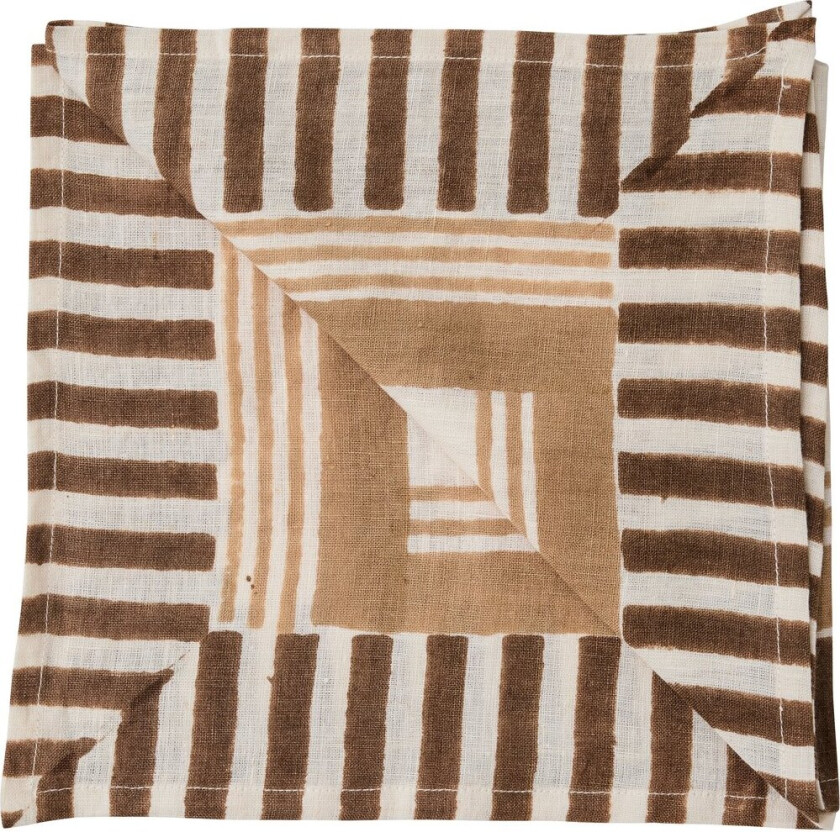 Ella serviett 50x50 cm Hazelnut checkered
