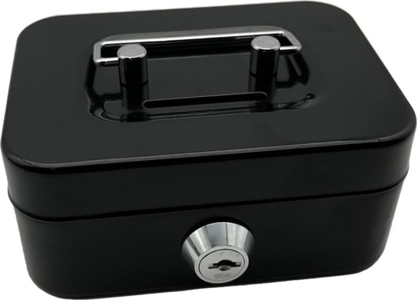 Safe Box Med Nøkkel - Svart
