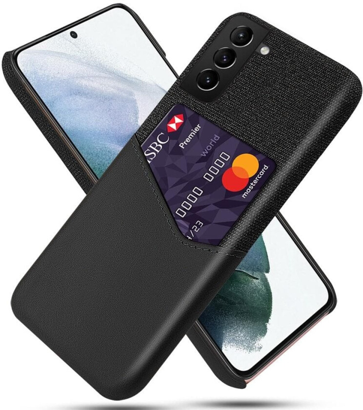 Samsung Galaxy S22+ Deksel med Kortspor - Svart