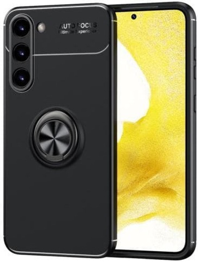 Samsung Galaxy S23 TPU Deksel Med Fingerring - Svart