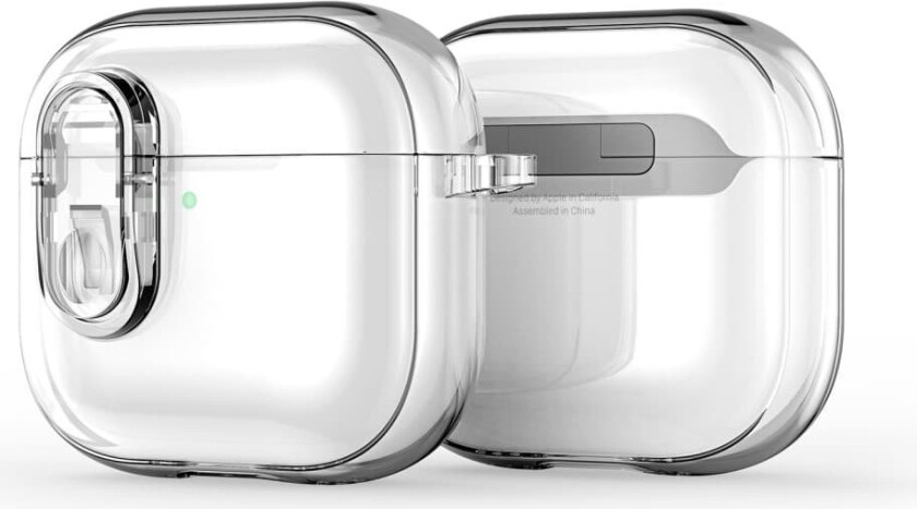 DUX DUCIS til AirPods 4-deksel PC+TPU Bluetooth-deksel/deksel med krok - gjennomsiktig