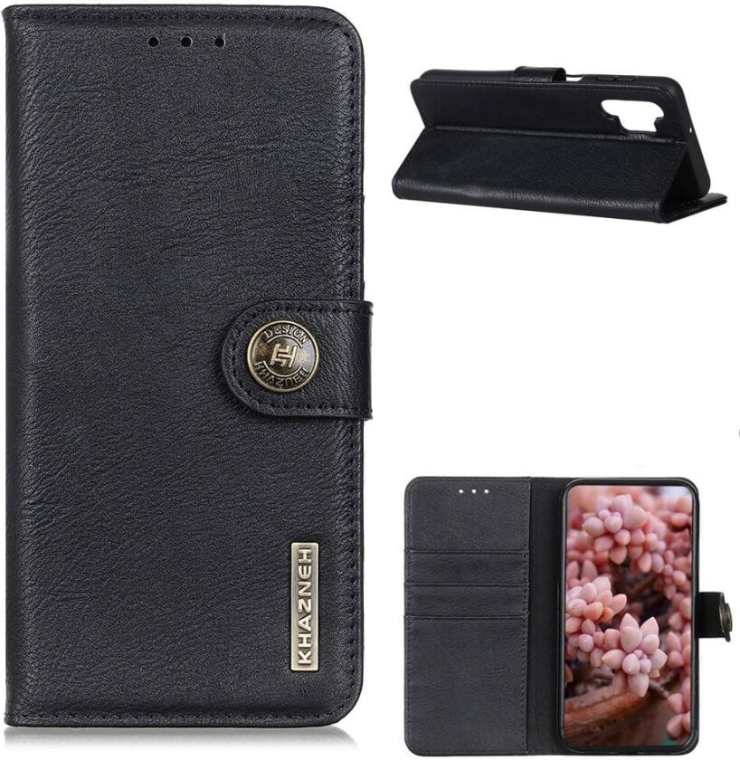 KHAZNEH Samsung Galaxy A32 5G Lommebok-deksel - Svart