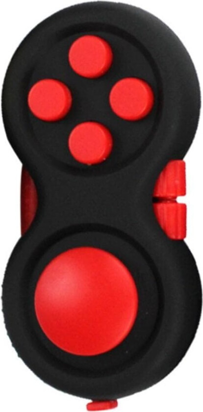 Fidget Spinner Relaxation Pill Joystick med Nøkkelring - Rød