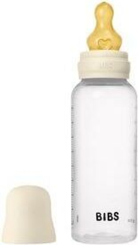 Baby Bottle Round Latex 270 ml Medium Flow Ivory - 1 stk.