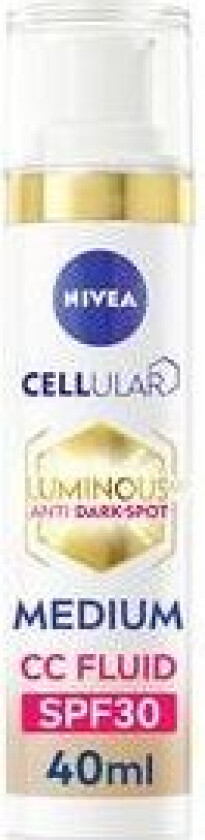 Nivea Luminous630 CC Fluid SPF30 3-in-1 medium - 40 ml.
