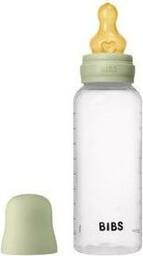 Baby Bottle Round Latex 270 ml Medium Flow Sage - 1 stk.