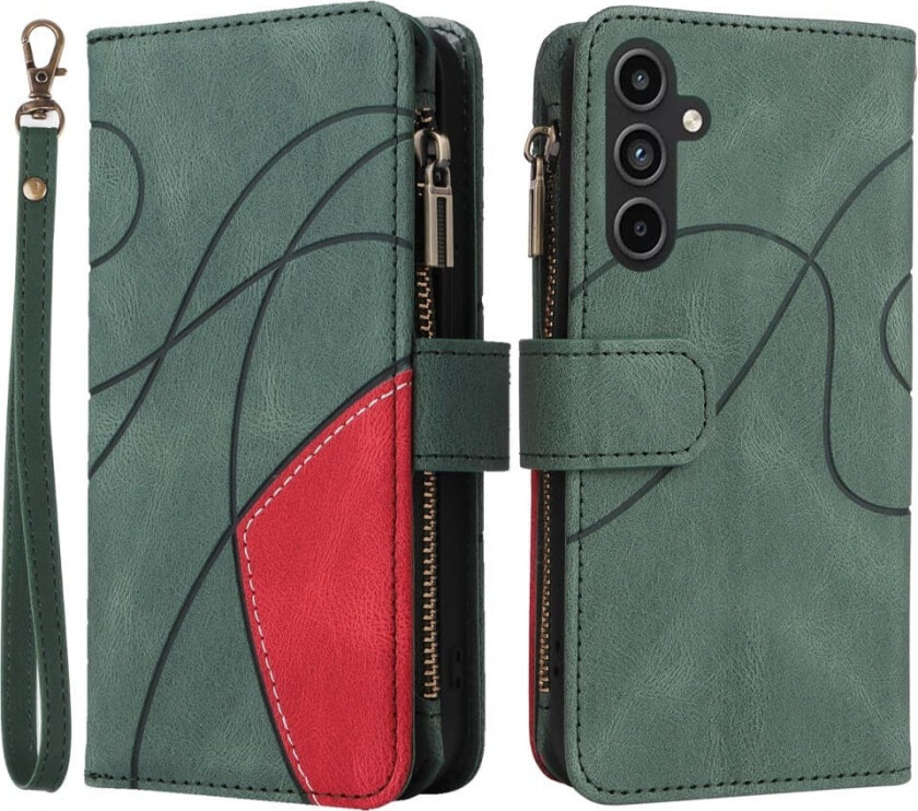 KS Lommebok-deksel til Samsung Galaxy A15 - Grønn