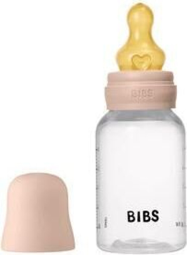 Baby Bottle Round Latex 150 ml Slow Flow Blush - 1 stk.