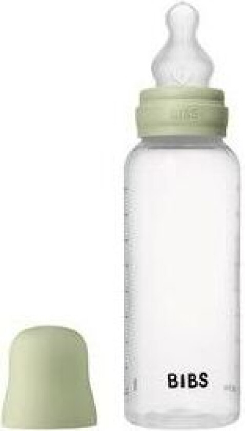 Baby Bottle Round Silicone 270 ml Medium Flow Sage - 1 stk.