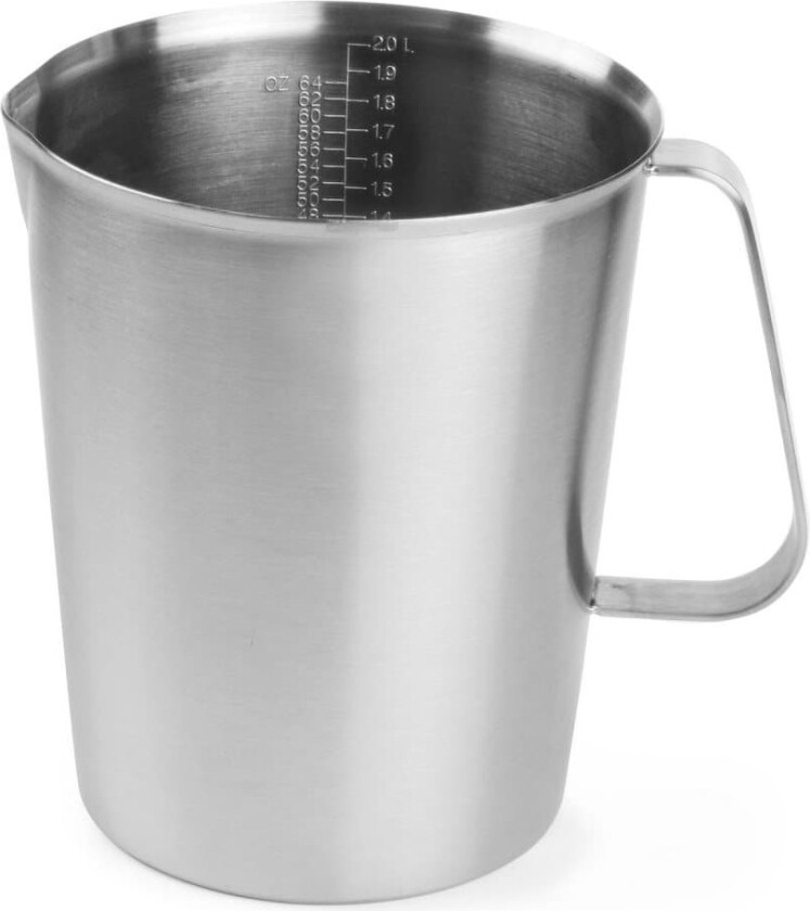 Kjøkken målebeger med gradert rustfritt stål 2 l - Hendi 516300