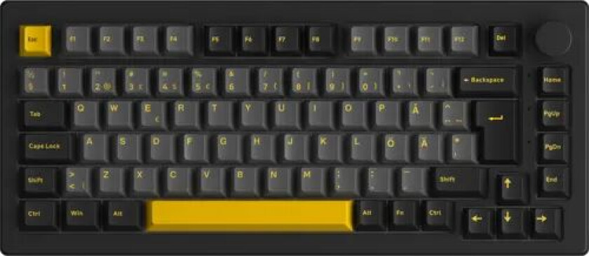 5075b Plus-S Black/gold Trådløst Hotswap Tastatur [ Cs Silver]