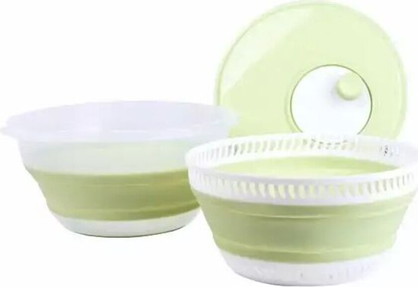 Sammenleggbar Salatslynge Inkl. Lokk, Sil Og Bolle