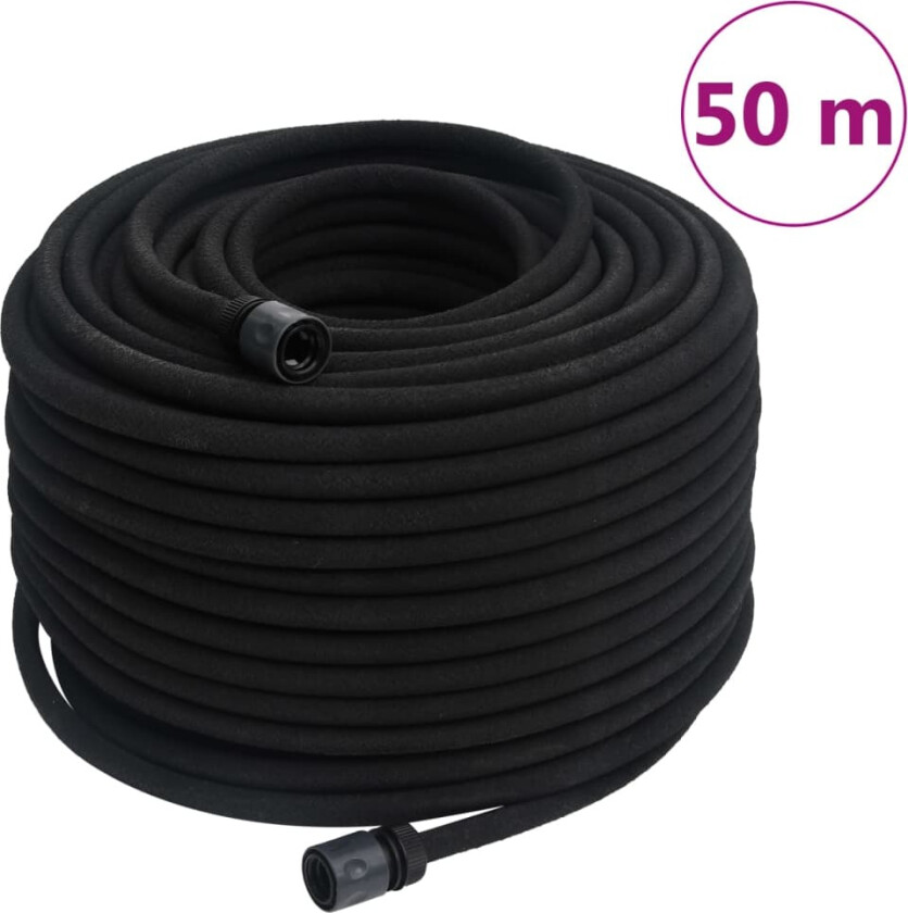 Dryppslange svart 0,6" 50 m gummi