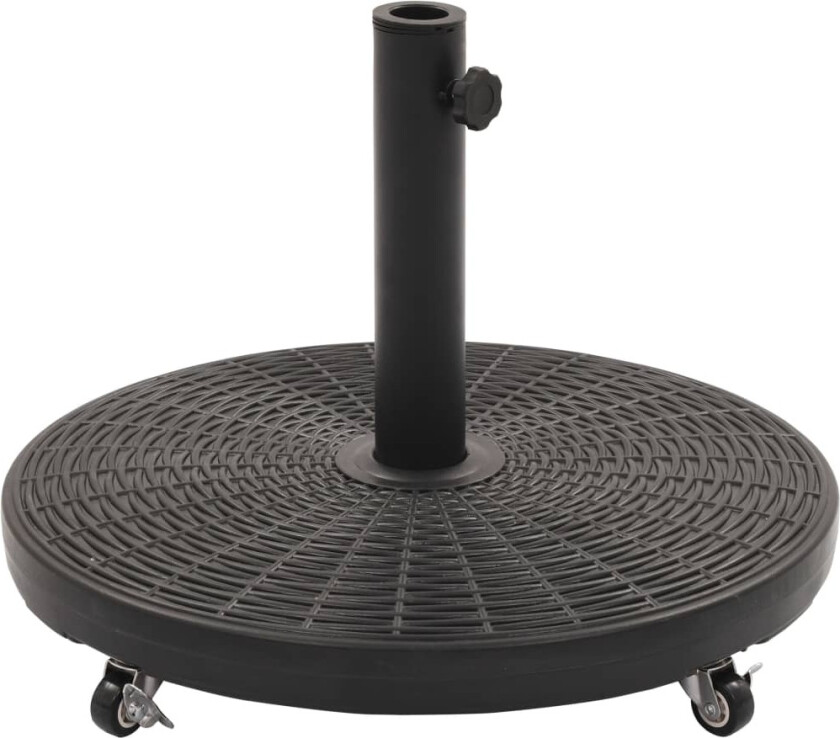 Parasollfot svart rund 27 kg